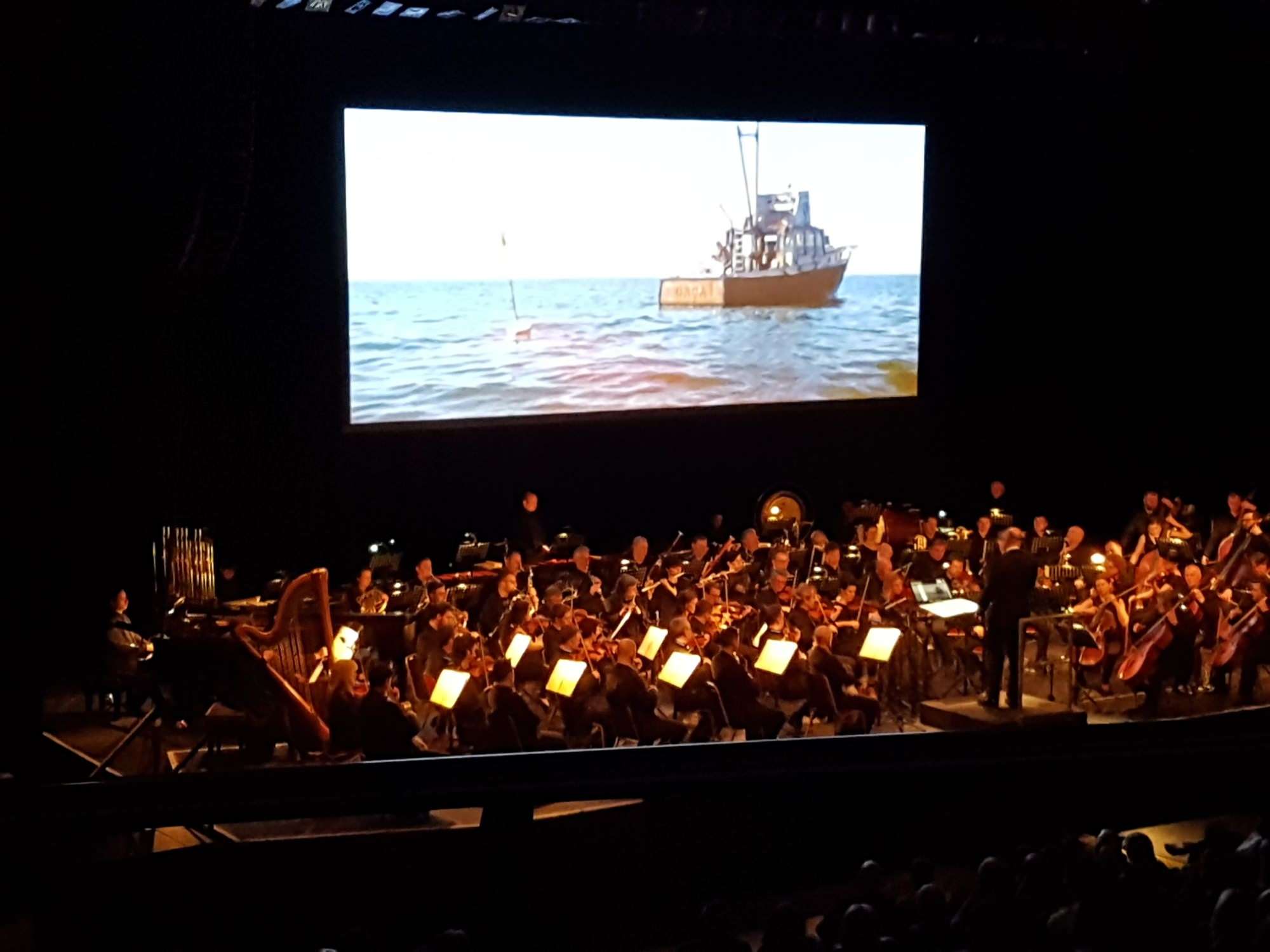 View of Jaws Live at York Barbican from Seat Block Upper Circle